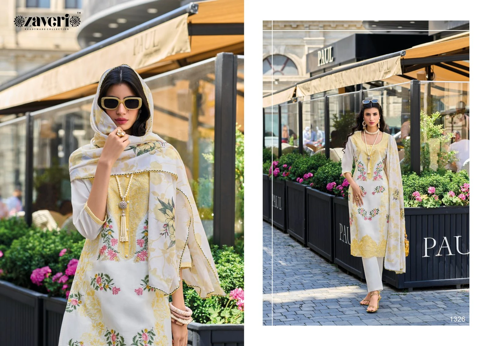 Zaveri Saima Cotton Wholesale Fancy Readymade Salwar Suit Catalog — Wholesale Salwar Suits, MPA wholesale from Surat - Gallery Image 2